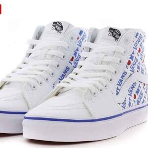 VANS UA SK8-HI I HEART WOMENS RED BLUE  7.5 / Men: 6